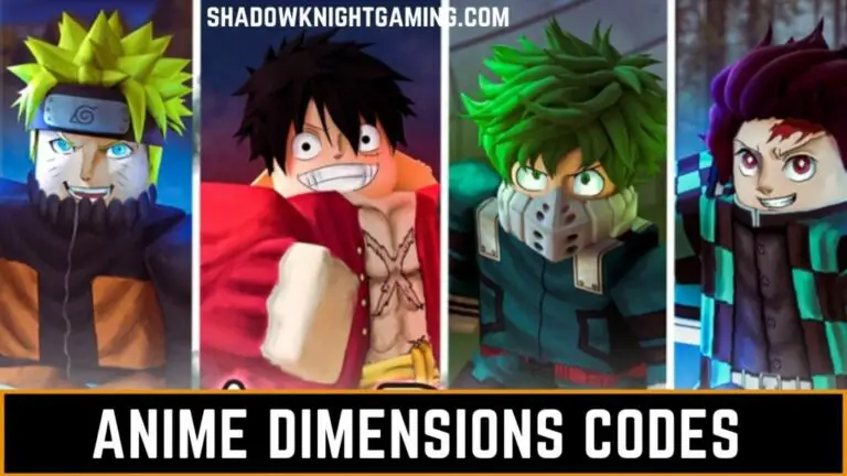 Anime Dimensions Codes