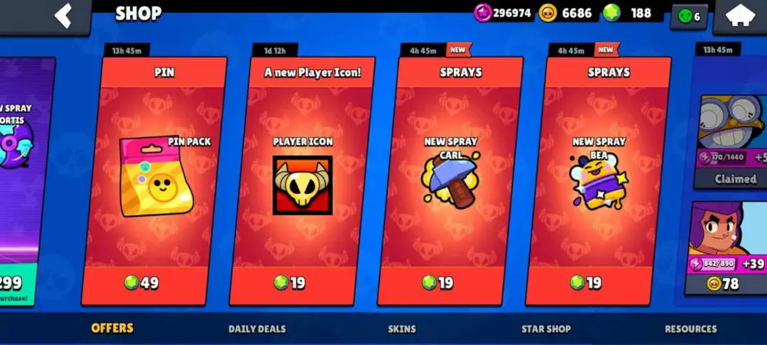 Brawl Stars Shop Window