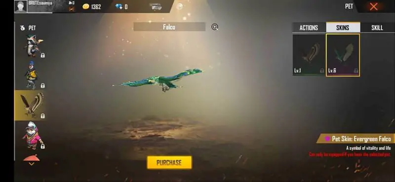 Free Fire falco