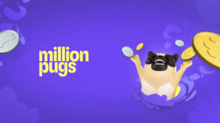 A Pug with coins