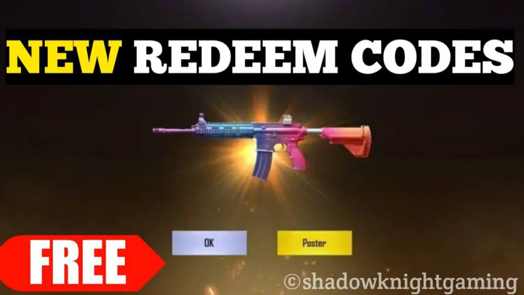 M416 Gun skin Redeem Code PUBG Mobile