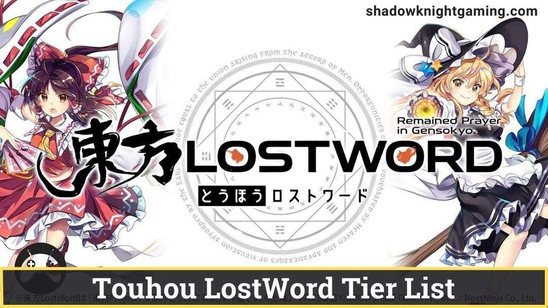 Touhou LostWord Tier List Featured Image