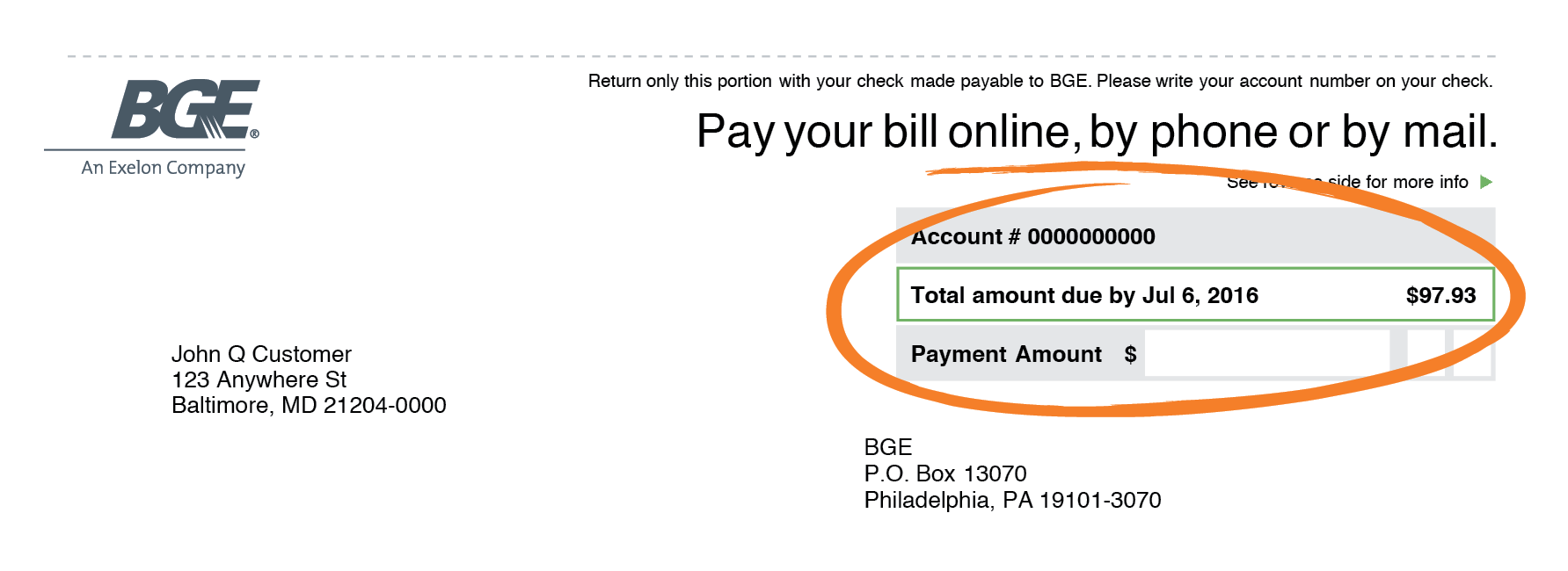 Paystub example
